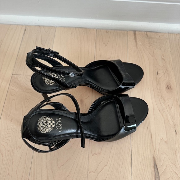 Vince Camuto Black Strappy Heels - Picture 8 of 9